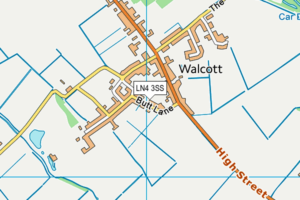 LN4 3SS map - OS VectorMap District (Ordnance Survey)