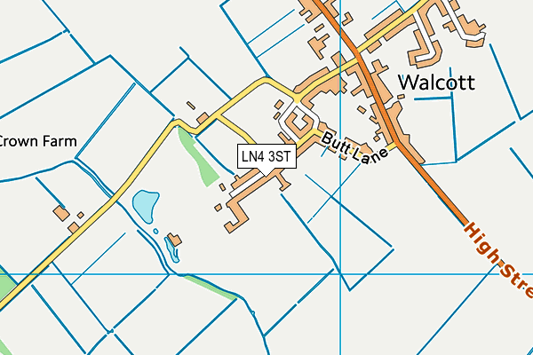 LN4 3ST map - OS VectorMap District (Ordnance Survey)