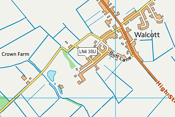 LN4 3SU map - OS VectorMap District (Ordnance Survey)