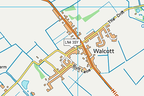 LN4 3SY map - OS VectorMap District (Ordnance Survey)