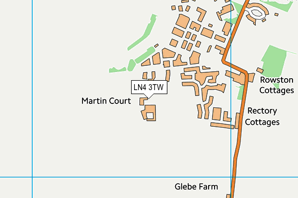 LN4 3TW map - OS VectorMap District (Ordnance Survey)