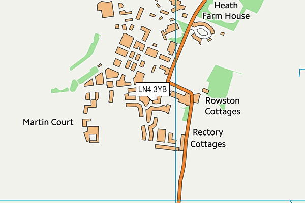 LN4 3YB map - OS VectorMap District (Ordnance Survey)
