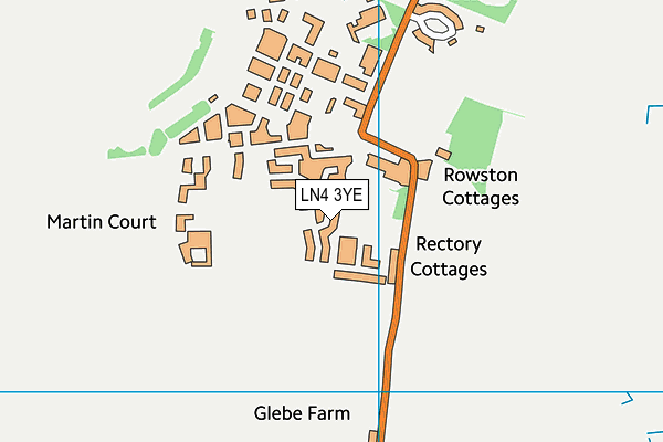 LN4 3YE map - OS VectorMap District (Ordnance Survey)