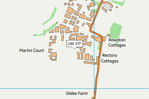 LN4 3YF map - OS VectorMap District (Ordnance Survey)