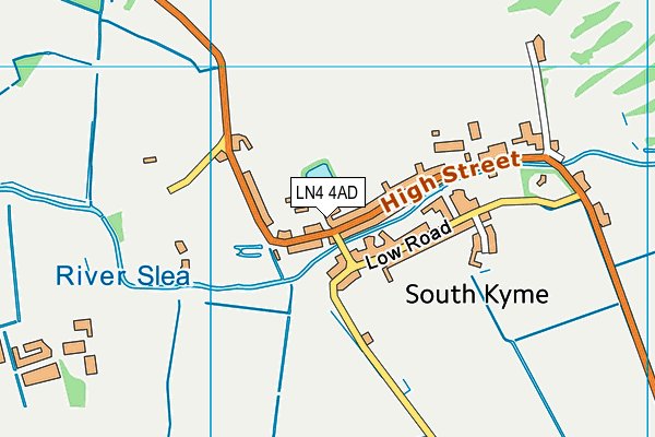 LN4 4AD map - OS VectorMap District (Ordnance Survey)