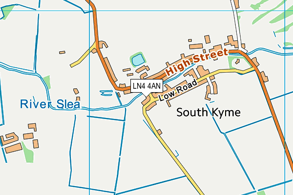LN4 4AN map - OS VectorMap District (Ordnance Survey)