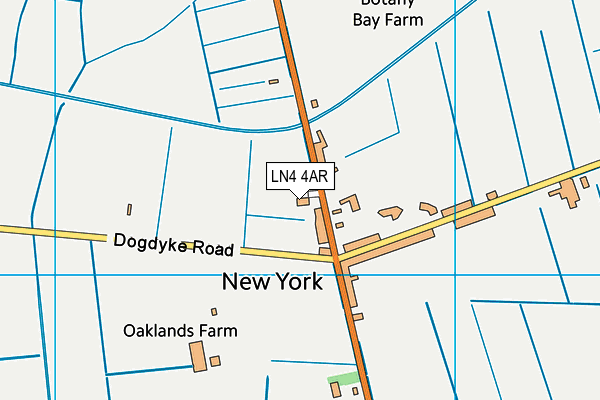 LN4 4AR map - OS VectorMap District (Ordnance Survey)