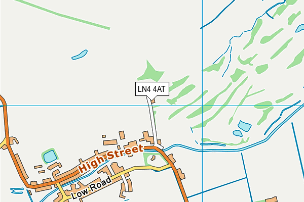 LN4 4AT map - OS VectorMap District (Ordnance Survey)