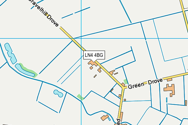 LN4 4BG map - OS VectorMap District (Ordnance Survey)