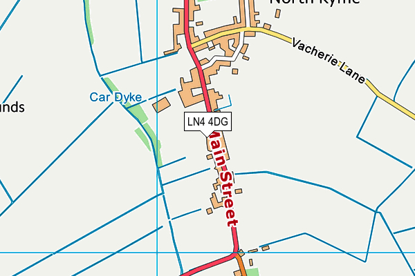 LN4 4DG map - OS VectorMap District (Ordnance Survey)