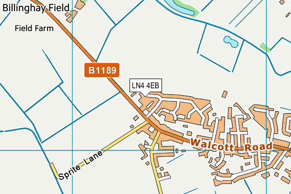 LN4 4EB map - OS VectorMap District (Ordnance Survey)