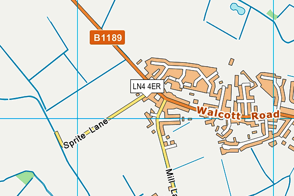 LN4 4ER map - OS VectorMap District (Ordnance Survey)