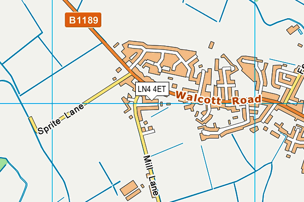 LN4 4ET map - OS VectorMap District (Ordnance Survey)