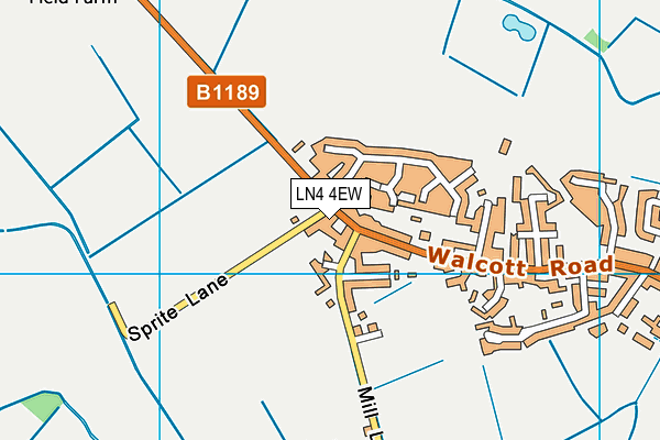 LN4 4EW map - OS VectorMap District (Ordnance Survey)