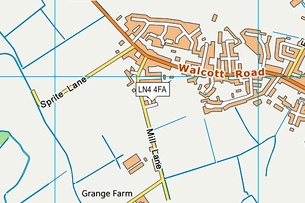 LN4 4FA map - OS VectorMap District (Ordnance Survey)