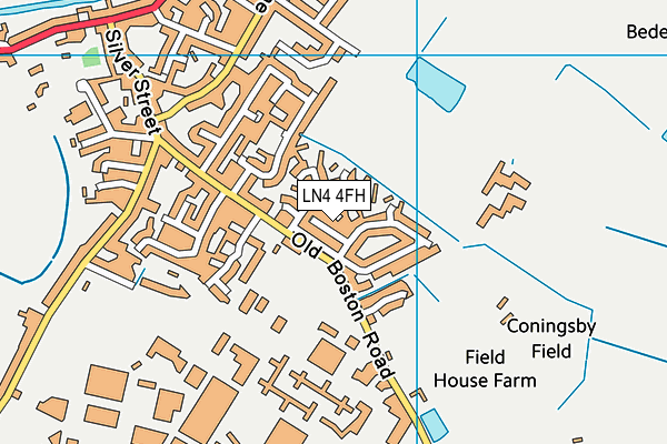 LN4 4FH map - OS VectorMap District (Ordnance Survey)
