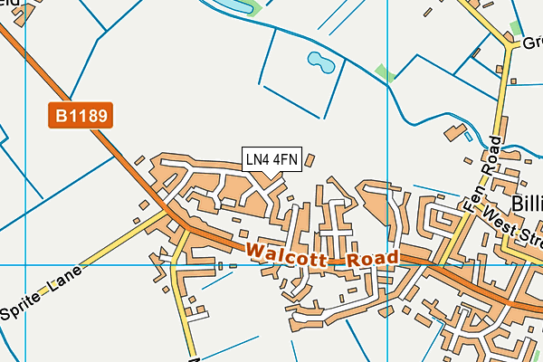 LN4 4FN map - OS VectorMap District (Ordnance Survey)