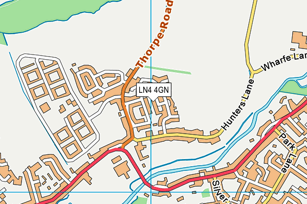 LN4 4GN map - OS VectorMap District (Ordnance Survey)