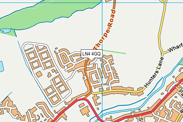 LN4 4GQ map - OS VectorMap District (Ordnance Survey)