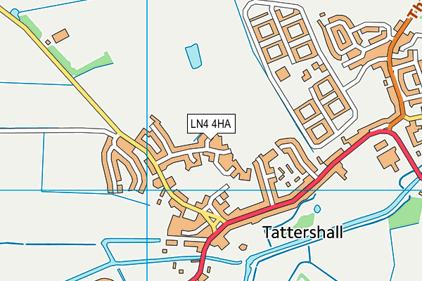 LN4 4HA map - OS VectorMap District (Ordnance Survey)
