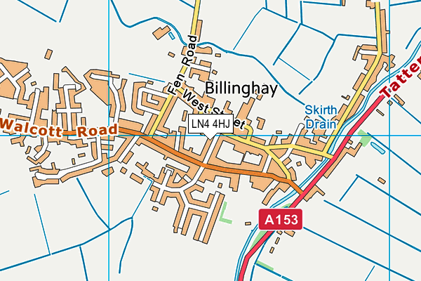 LN4 4HJ map - OS VectorMap District (Ordnance Survey)