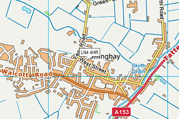 LN4 4HR map - OS VectorMap District (Ordnance Survey)