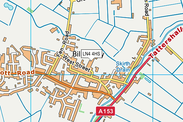 LN4 4HS map - OS VectorMap District (Ordnance Survey)
