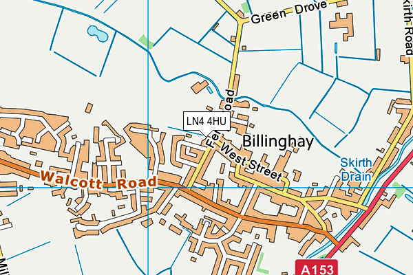 The Billinghay Church of England Primary School map (LN4 4HU) - OS VectorMap District (Ordnance Survey)