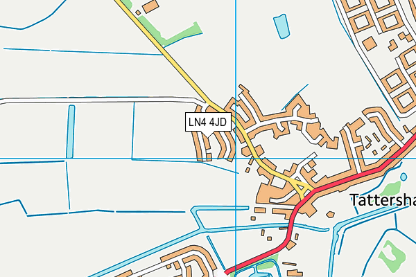 LN4 4JD map - OS VectorMap District (Ordnance Survey)