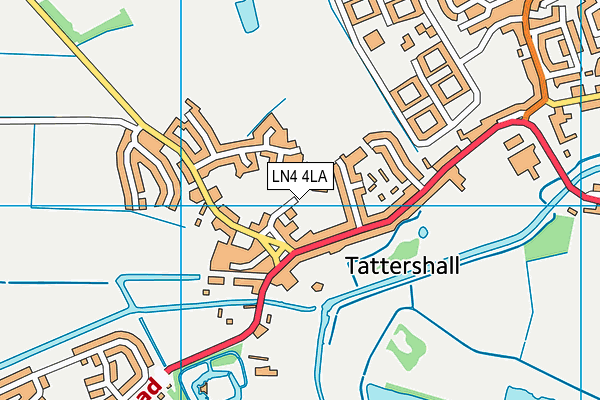 LN4 4LA map - OS VectorMap District (Ordnance Survey)