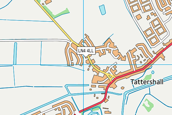 LN4 4LL map - OS VectorMap District (Ordnance Survey)