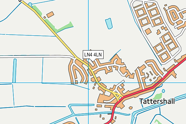 LN4 4LN map - OS VectorMap District (Ordnance Survey)