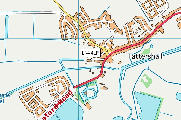 LN4 4LP map - OS VectorMap District (Ordnance Survey)