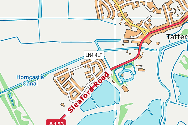 LN4 4LT map - OS VectorMap District (Ordnance Survey)