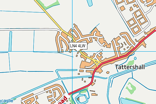 LN4 4LW map - OS VectorMap District (Ordnance Survey)
