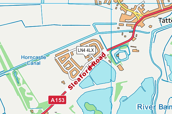 LN4 4LX map - OS VectorMap District (Ordnance Survey)