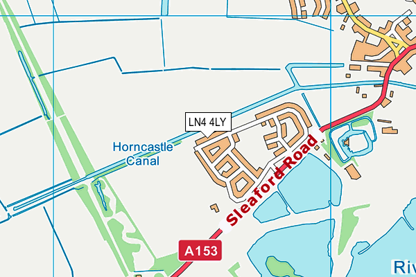 LN4 4LY map - OS VectorMap District (Ordnance Survey)