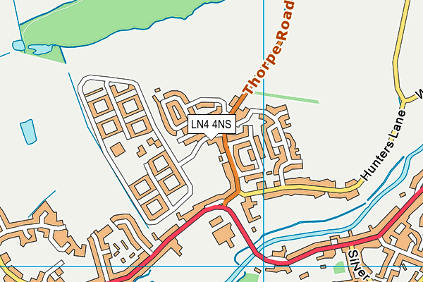 LN4 4NS map - OS VectorMap District (Ordnance Survey)