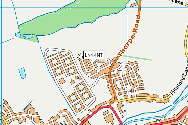 LN4 4NT map - OS VectorMap District (Ordnance Survey)
