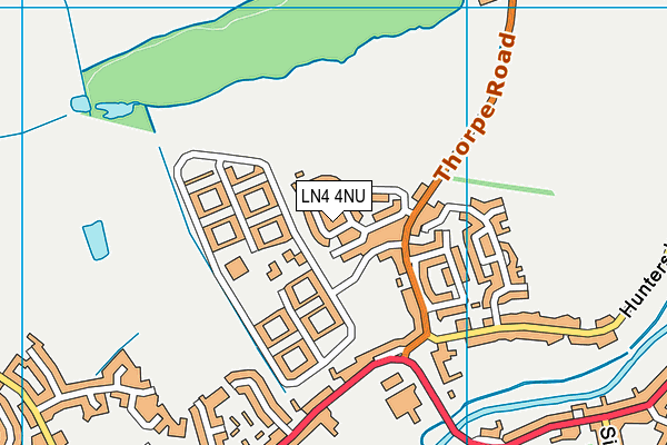 LN4 4NU map - OS VectorMap District (Ordnance Survey)