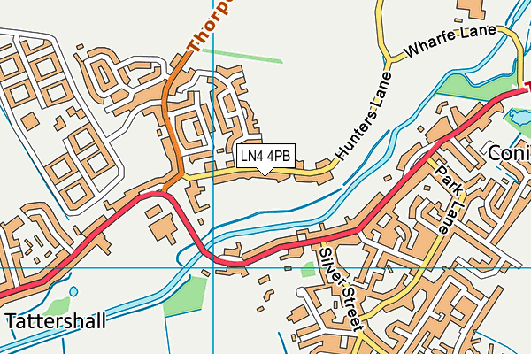 LN4 4PB map - OS VectorMap District (Ordnance Survey)