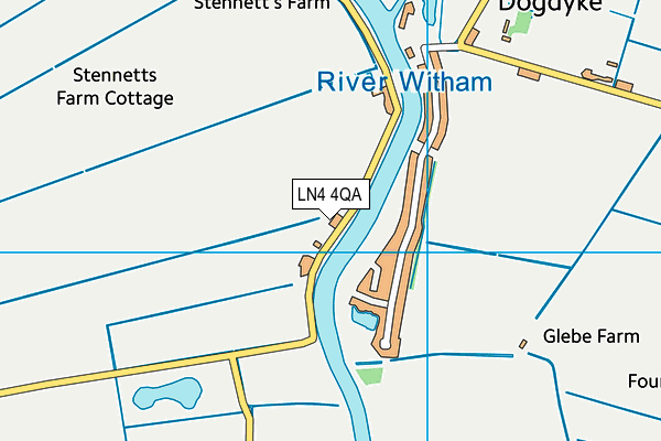 LN4 4QA map - OS VectorMap District (Ordnance Survey)