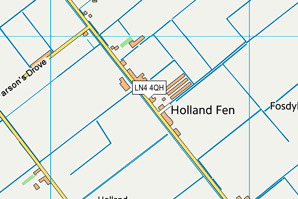 LN4 4QH map - OS VectorMap District (Ordnance Survey)