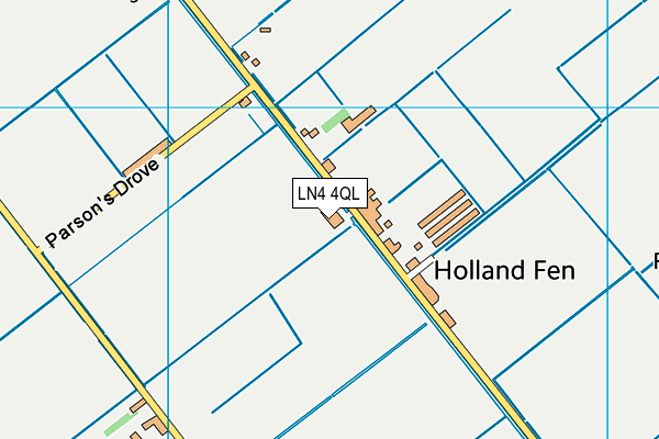 LN4 4QL map - OS VectorMap District (Ordnance Survey)