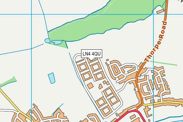 LN4 4QU map - OS VectorMap District (Ordnance Survey)