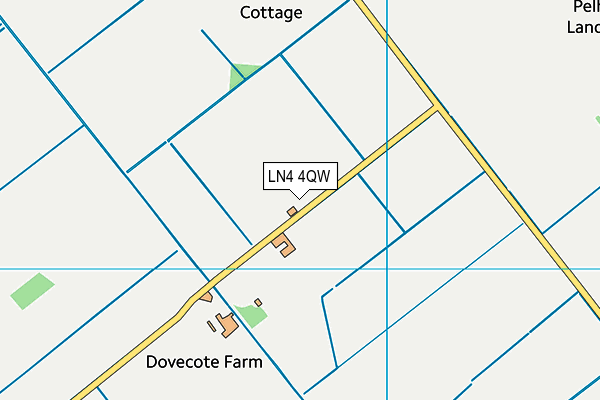 LN4 4QW map - OS VectorMap District (Ordnance Survey)