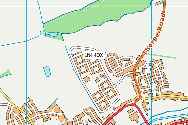 LN4 4QX map - OS VectorMap District (Ordnance Survey)