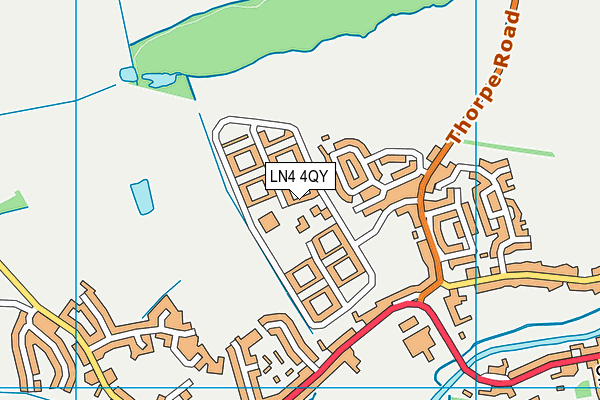 LN4 4QY map - OS VectorMap District (Ordnance Survey)