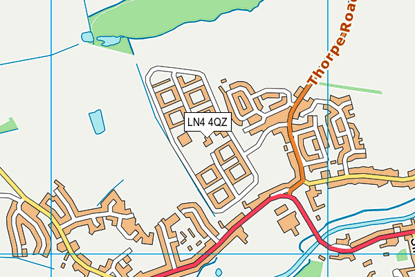 Tattershall Primary School map (LN4 4QZ) - OS VectorMap District (Ordnance Survey)