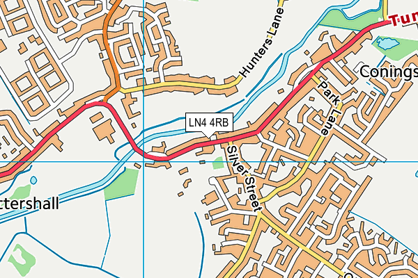 LN4 4RB map - OS VectorMap District (Ordnance Survey)